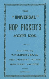 Hop Pickers Account Book